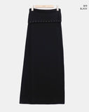 Sureden Studded Maxi Long Skirt