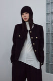wool terry bookle tweed jacket
