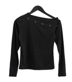 Burneck Eyelet Layered One-Off Tee