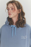 Cloud Cat Embroidered Hoodie