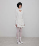 Layered Chifon Scarf Long Sleeve