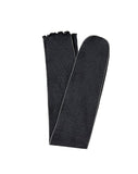 Ribbed Ruffle Line High Knee Socks