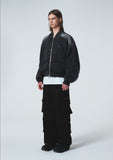 LAYER POCKET DENIM BOMBER