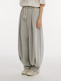 Front Tuck Wide Balloon Sweatpants