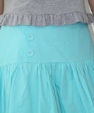 POP BUTTON MIDI SKIRT