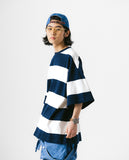 [AG] Broad Stripe Half Tee