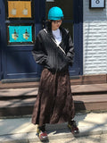 SUEDE WRINKLE LONG SK