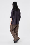 Out string glossy banding pants