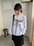 [unisex] Scom Lettering Over Sweatshirt