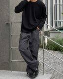 Nylon cut cargo 2 way pants