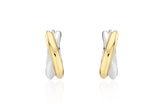 H Subni Silver (C) Twist One Touch Earrings