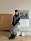 Melphen V-neck Knit Vest One Piece