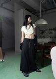 WAIST FOLD SLIT LONG SK