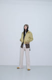 two way papaer leather jumper