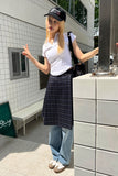 TARTAN CHECK PLEATS SK