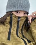 Raven Multi-Zipper Check Jacket