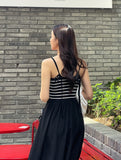 Deflin Stripe Sleeveless One Piece