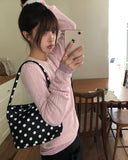 Roez mohair loose fit ribbed knit