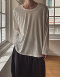 Deep Flow U-Neck Long Sleeve T-Shirt