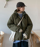 [unisex] Belcott Two-Way Quilting Hood Padding Jumper