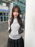 [MADE] Amon Stripe Color Matching Shirring Hood T-shirt