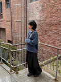 [BAONHAUS] Tontoni Banding Cut Denim Balloon Wide Pants