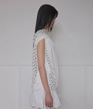 Layered Dot Scarf T-Shirt