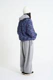 Reversible fleece zip-up jumper