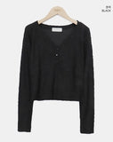 Beden Lace V-Neck Long Sleeve T-Shirt