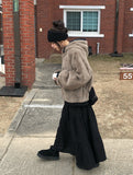 Roit Check Frill Long Banding Skirt