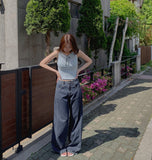 Daily Ribbed Cover Boat Neck Sleeveless