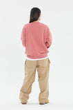 STITCH SLOGAN FLOWER CREWNECK