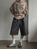 City Double Knee Rivet Bermuda Pants