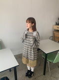 [unisex] Chels Summer Linen Vintage Over Long Sleeve Tee