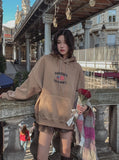 California american flag embroidery pigment hoodie