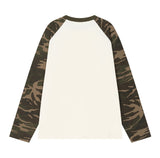 4 CATS Camo Raglan Long Sleeve T-Shirt