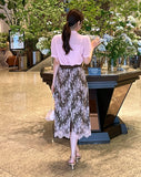 Tier H-line Banding Lace Skirt