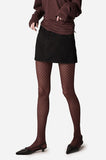 Embroidered Western Raw Denim Skirt