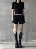 Half sleeve collar tee