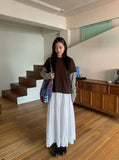 Newken Frill Banding Long Skirt