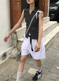 PLAIN BUCKLE SHORTS