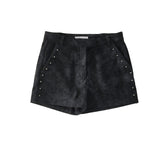 Stud Corduroy Shorts