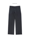 Tension slit semi-wide slacks