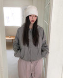 Moa Two Way Check Hood Zip-Up