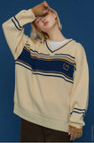 COMME V NECK SWEATER
