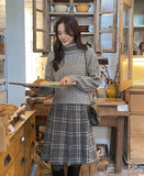 Jer Cable Turtleneck Crop Knit