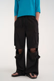 two way Elastic-waist pants