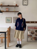 [unisex] Peulryu two-way short sleeve knit zip-up