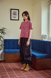 Heart Bear Pigment Crop Short Sleeve Tee