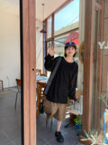 [unisex] Wild Color Linen Over Long Sleeve Tee